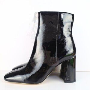 Sam Edelman Women's Codie High Heel Booties Patent Leather Black 8- 0236